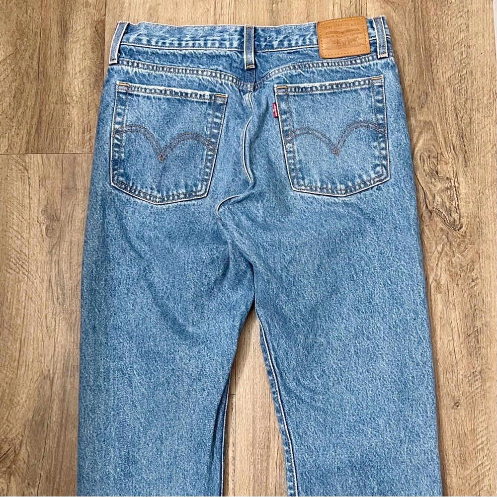 Levi’s Premium Womens Jean Wedgie Icon Athens Asleep Blue High Rise Sz 28 - Picture 7 of 12